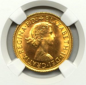 Sold】1968年 エリザベス2世 ソブリン金貨 MS65 NGC | ソブリン 
